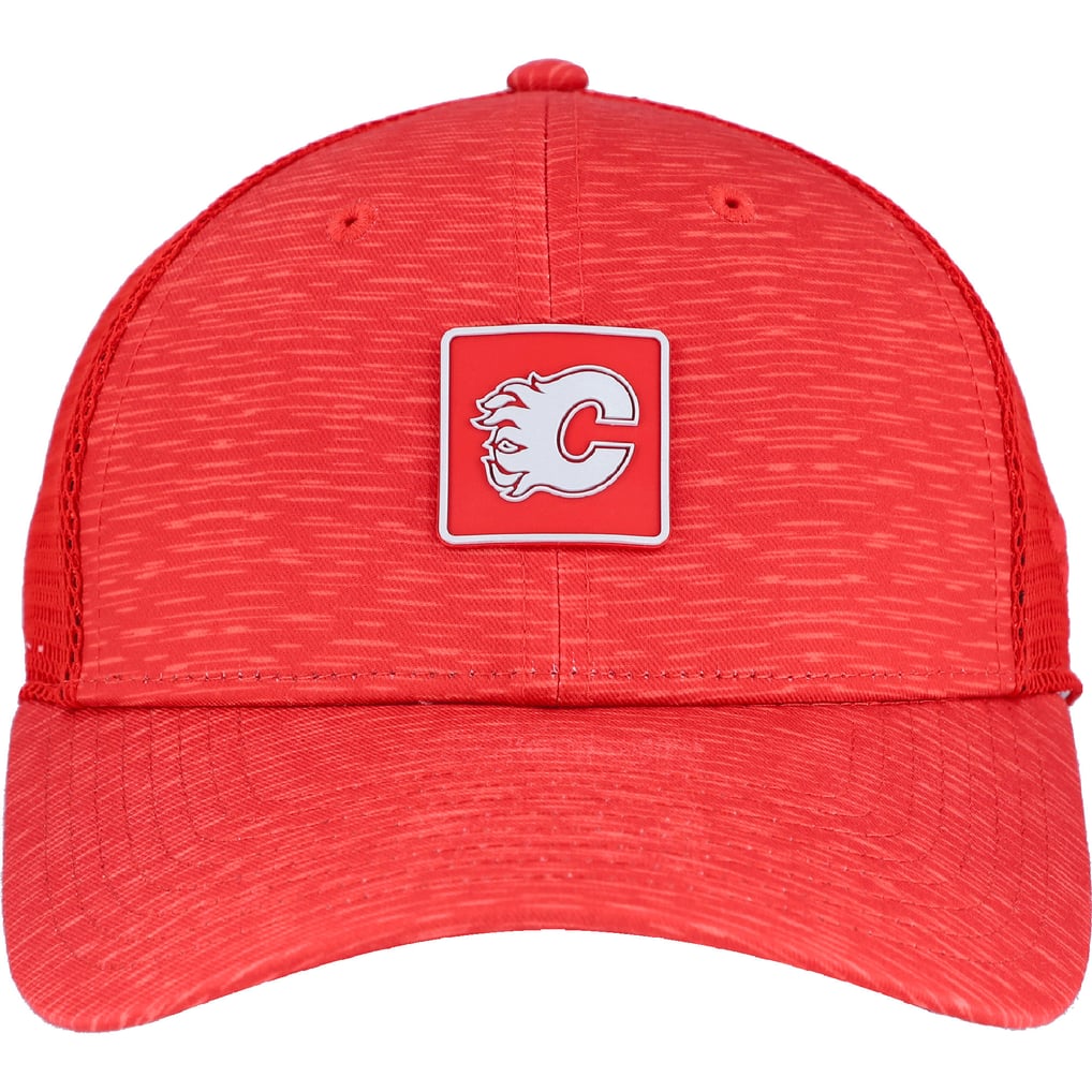  Calgary Flames Fanatics Women's Authentic Pro Adjustable Trucker Hat - Red